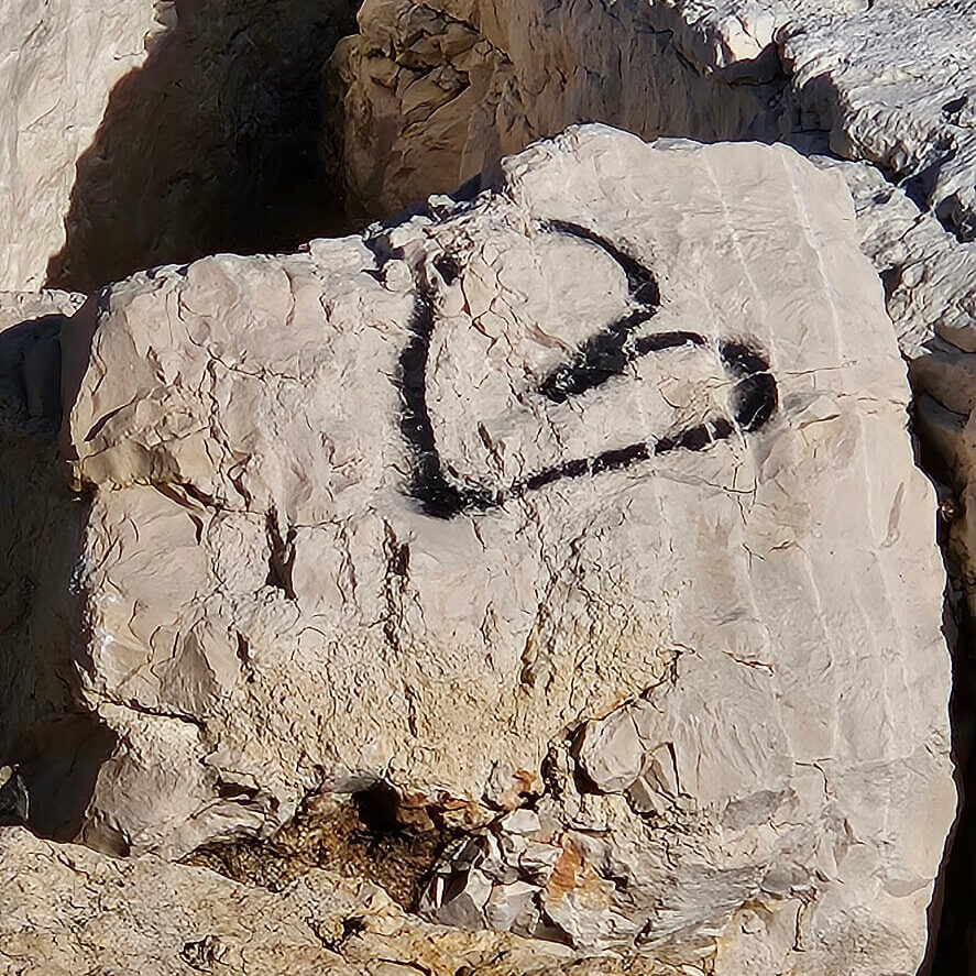 Heart on stone taken in Bari Italy